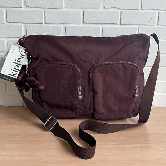 Kipling Sidney Boho Brown Crossbody Bag - Picture 1 of 13